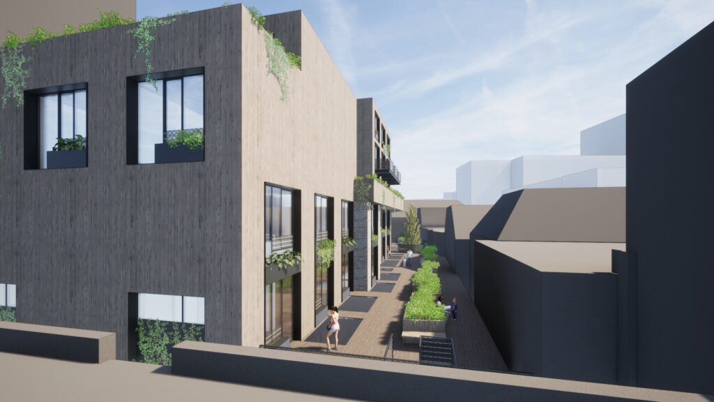 Brammelerdwarsstraat daktuin